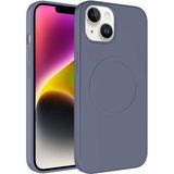 MobaxAksesuar Apple iPhone 14 Plus Kılıf Magsafe Lansman Silikon Kapak Plas - Lavanta Grisi - iP 14 Plus