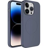 MobaxAksesuar Apple iPhone 14 Pro Max Kılıf Magsafe Lansman Silikon Kapak Plas - Lavanta Grisi - iP 14 Pro Max