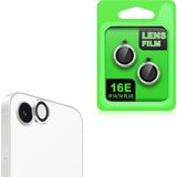 MobaxAksesuar Apple iPhone 16E Kamera Lens Koruyucu Çerçeveli Koruyucu Cl-07 - Gümüş - iP 16e