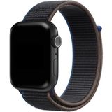 MobaxAksesuar Apple Watch 10 42mm - 38/40/41mm Kordon Hasır Kordon 2/3/4/5/6/se/7/8/9 - Charcoal - Ap 10/11 42/38-40-41mm