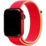 MobaxAksesuar Apple Watch 10 42mm - 38/40/41mm Kordon Hasır Kordon 2/3/4/5/6/se/7/8/9 - Çilek - Ap 10/11 42/38-40-41mm