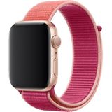 MobaxAksesuar Apple Watch 10 42mm - 38/40/41mm Kordon Hasır Kordon 2/3/4/5/6/se/7/8/9 - Pomegranate - Ap 10/11 42/38-40-41mm