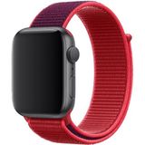 MobaxAksesuar Apple Watch 10 42mm - 38/40/41mm Kordon Hasır Kordon 2/3/4/5/6/se/7/8/9 - Red Purple - Ap 10/11 42/38-40-41mm