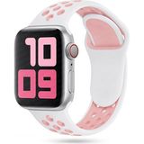 MobaxAksesuar Apple Watch 10 42mm - 38/40/41mm Kordon Nike Spor Kordon 2/3/4/5/6/se/7/8/9 - Beyaz - Pembe - Ap 10/11 42/38-40-41mm