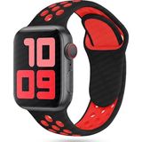 MobaxAksesuar Apple Watch 10 42mm - 38/40/41mm Kordon Nike Spor Kordon 2/3/4/5/6/se/7/8/9 - Kırmızı - Siyah - Ap 10/11 42/38-40-41mm