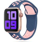 MobaxAksesuar Apple Watch 10 42mm - 38/40/41mm Kordon Nike Spor Kordon 2/3/4/5/6/se/7/8/9 - Mavi - Pembe - Ap 10/11 42/38-40-41mm