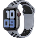 MobaxAksesuar Apple Watch 10 42mm - 38/40/41mm Kordon Nike Spor Kordon 2/3/4/5/6/se/7/8/9 - Obsidyen Gri - Ap 10/11 42/38-40-41mm