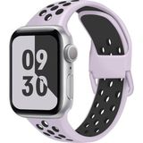 MobaxAksesuar Apple Watch 10 42mm - 38/40/41mm Kordon Nike Spor Kordon 2/3/4/5/6/se/7/8/9 - Taş Gri - Ap 10/11 42/38-40-41mm