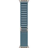 MobaxAksesuar Apple Watch 10/11 42MM-38/40/41MM Kordon Alpine Loop Kordon 2/3/4/5/6/se/7/8/9 - Mavi - Gümüş - Ap 10/11 42/38-40-41mm