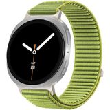 MobaxAksesuar Apple Watch 10/11 42mm-38/40/41mm Kordon Dalgalı Cırt Cırt Hasır Kordon 2/3/4/5/6/se/7/8/9 - Yeşil - App 10/11 42mm