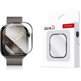 MobaxAksesuar Apple Watch 10/11 Serisi 42mm Full Ekran Nano Saat Koruyucu - Siyah - App 10/11 42mm