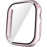 MobaxAksesuar Apple Watch 10/11 Serisi 42mm Sert PC Kasa ve Ekran Koruyucu 35 - Koyu Pembe - App 10/11 42mm