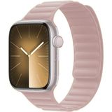MobaxAksesuar Apple Watch 10/11/12 42mm-38/40/41mm Kordon FineWoven İnce Dokuma Manyetik Baklalı 2/3/4/5/6/se/7/8/9 - Rose Gold - Ap 42/38-40-41mm