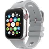 MobaxAksesuar Apple Watch 10/11/12 42mm-38/40/41mm Kordon Scuba Diving Dalgıç Silikon Band 147 2/3/4/5/6/se/7/8/9 - Gri - Ap 42/38-40-41mm
