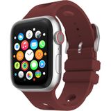 MobaxAksesuar Apple Watch 10/11/12 Serisi 46mm Kordon Scuba Diving Dalgıç Silikon Band 147 - Mürdüm - Ap 46mm