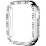 MobaxAksesuar Apple Watch 38mm Kenar Taşlı Kasa Koruyucu - Gümüş - Apple Watch 38mm