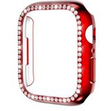 MobaxAksesuar Apple Watch 40mm Kenar Taşlı Kasa Koruyucu - Kırmızı - Apple Watch 40mm