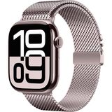 MobaxAksesuar Apple Watch 40MM Kordon Titanyum Kelebek Klipsli Milano Loop 121 - Ap 40mm - Pembe