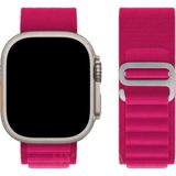 MobaxAksesuar Apple Watch 44/45/46/49mm Kordon Alpine Loop Kordon 2/3/4/5/6/se/7/8/9/10/11/ultra - Ap 42-44-45-46-49mm - Koyu Kırmızı