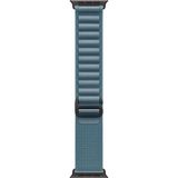 MobaxAksesuar Apple Watch 44/45/46/49MM Kordon Alpine Loop Kordon 2/3/4/5/6/se/7/8/9/10/11/ultra - Mavi - Siyah - Ap 42-44-45-46-49mm