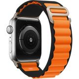 MobaxAksesuar Apple Watch 44/45/46/49mm Kordon Alpine Loop Kordon 2/3/4/5/6/se/7/8/9/10/11/ultra - Siyah - Turuncu - Ap 42-44-45-46-49mm