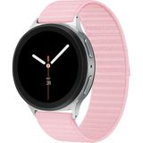MobaxAksesuar Apple Watch 44/45/46/49mm Kordon Dalgalı Cırt Cırt Hasır Kordon 2/3/4/5/6/se/7/8/9/10/11/ultra - Ap Ultra 49mm - Açık Pembe