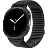 MobaxAksesuar Apple Watch 44/45/46/49mm Kordon Dalgalı Cırt Cırt Hasır Kordon 2/3/4/5/6/se/7/8/9/10/11/ultra - Ap Ultra 49mm - Siyah