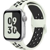 MobaxAksesuar Apple Watch 44/45/46/49mm Kordon Delikli Spor Kordon 2/3/4/5/6/se/7/8/9/10/11/ultra - Antique White - Ap 42-44-45-46-49mm