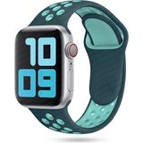 MobaxAksesuar Apple Watch 44/45/46/49mm Kordon Delikli Spor Kordon 2/3/4/5/6/se/7/8/9/10/11/ultra - Koyu Mavi - Açık Mavi - Ap 42-44-45-46-49mm