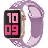 MobaxAksesuar Apple Watch 44/45/46/49mm Kordon Delikli Spor Kordon 2/3/4/5/6/se/7/8/9/10/11/ultra - Mor - Pembe - Ap 42-44-45-46-49mm