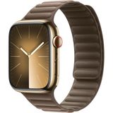 MobaxAksesuar Apple Watch 44/45/46/49mm Kordon FineWoven İnce Dokuma Manyetik Baklalı 2/3/4/5/6/se/7/8/9/10/11/ultra - Vizon - Çöl Kumu - Ap 44-45-46-49mm