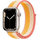 MobaxAksesuar Apple Watch 44/45/46/49mm Kordon Hasır Kordon 2/3/4/5/6/se/7/8/9/10/11/ultra - Cream Color - Ap 42-44-45-46-49mm