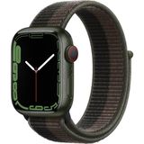 MobaxAksesuar Apple Watch 44/45/46/49mm Kordon Hasır Kordon 2/3/4/5/6/se/7/8/9/10/11/ultra - Demakay 1-2-3-4-5-6-7-Se Seri (38MM-40MM-41MM) - Siyah - Yeşil