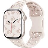 MobaxAksesuar Apple Watch 44/45/46/49mm Kordon Kabartmalı Gonca Kiraz Silikon Kordon 2/3/4/5/6/se/7/8/9/10/11/ultra - Pink Sand - Ap 44-45-46-49mm