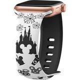 MobaxAksesuar Apple Watch 44/45/46/49mm Kordon Leopar Desen Yumuşak Silikon Kordon 2/3/4/5/6/se/7/8/9/10/11/ultra - Sea Shell - Ap 44-45-46-49mm