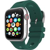 MobaxAksesuar Apple Watch 44/45/46/49MM Kordon Scuba Diving Dalgıç Silikon Band 147 2/3/4/5/6/se/7/8/9/10/11/ultra - Koyu Yeşil - Ap 44-45-46-49mm