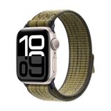 MobaxAksesuar Apple Watch 44MM Kordon 2023 Point Hasır Kordon Strap Kayış - Ap 44mm - Yeşil - Gri