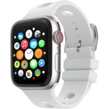 MobaxAksesuar Apple Watch 44MM Kordon Scuba Diving Dalgıç Silikon Band 147 - Beyaz - Ap 44mm