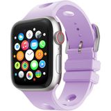 MobaxAksesuar Apple Watch 44MM Kordon Scuba Diving Dalgıç Silikon Band 147 - Lila - Ap 44mm