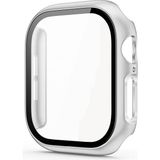 MobaxAksesuar Apple Watch 7/8/9 41mm Full Kasa Korumalı Ekran Koruyucu - Gümüş - Ap 41mm