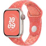 MobaxAksesuar Apple Watch 7/8/9 41mm Kordon 2023 Point Delikli Silikon Strap Kayış - Turuncu - Ap 41mm