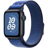 MobaxAksesuar Apple Watch 7/8/9 41MM Kordon 2023 Point Hasır Kordon Strap Kayış - Renkli - Mavi - Ap 41mm
