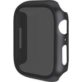 MobaxAksesuar Apple Watch 7/8/9 41mm Pricvacy Hayalet Ekran ve Sert PC Kasa Koruyucu 32 - Ap 41mm - Siyah