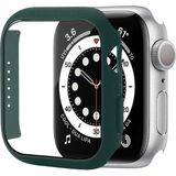 MobaxAksesuar Apple Watch 7/8/9 45mm Full Kasa Korumalı Ekran Koruyucu - Koyu Yeşil - Ap 45mm