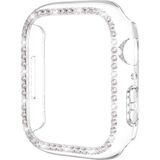 MobaxAksesuar Apple Watch 7/8/9 45mm Kenar Taşlı Kasa Koruyucu - Şeffaf - Apple Watch 45mm
