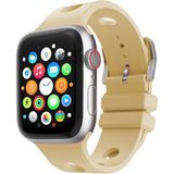 MobaxAksesuar Apple Watch 7/8/9 45MM Kordon Scuba Diving Dalgıç Silikon Band 147 - Gold - Ap 45mm