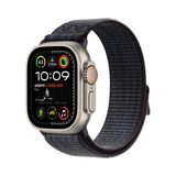 MobaxAksesuar Apple Watch Ultra 1/2/3 49mm Kordon 2023 Point Hasır Kordon Strap Kayış - Ap Ultra 49mm - Siyah - Mavi
