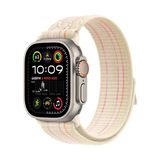 MobaxAksesuar Apple Watch Ultra 1/2/3 49mm Kordon 2023 Point Hasır Kordon Strap Kayış - Ap Ultra 49mm - Starlight - Pembe