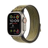 MobaxAksesuar Apple Watch Ultra 1/2/3 49mm Kordon 2023 Point Hasır Kordon Strap Kayış - Ap Ultra 49mm - Yeşil - Gri