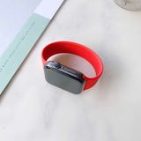 MobaxAksesuar Apple Watch Ultra 1/2/3 49MM Kordon Silikon Solo Loop Small Strap Kayış - Kırmızı - Ap Ultra 49mm